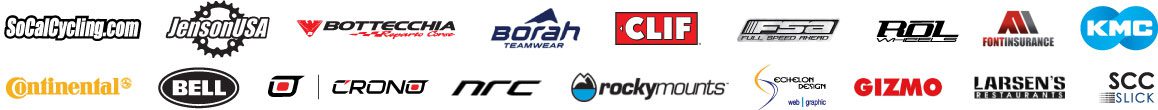 2019 SoCalCycling.com Team Sponsors